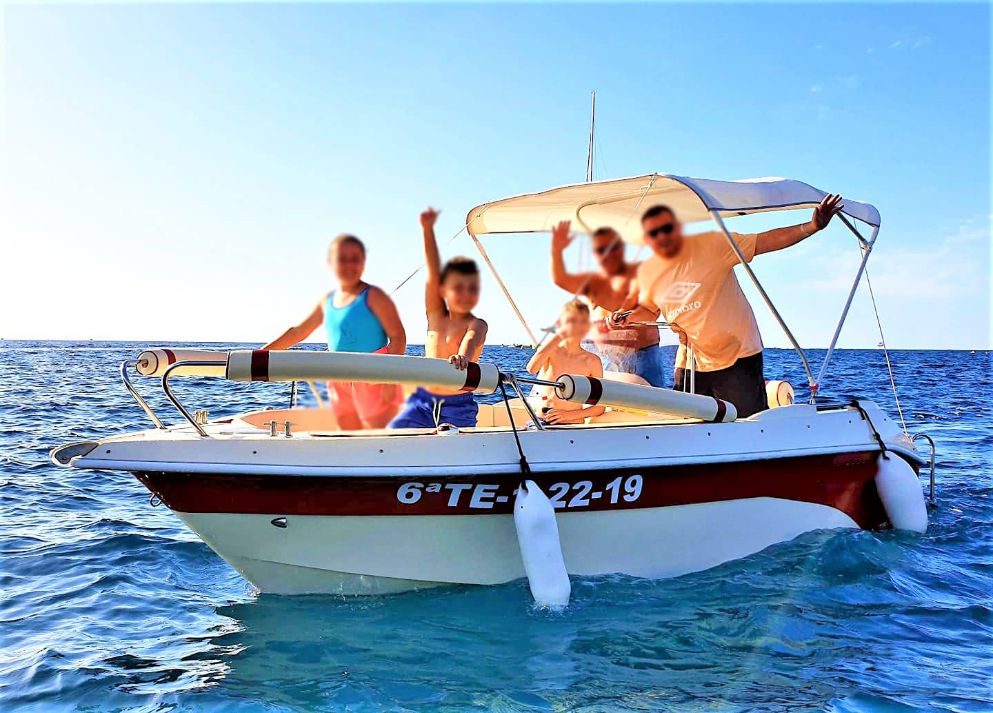 Rent a boat without captain and licence in Costa Adeje Tenerife