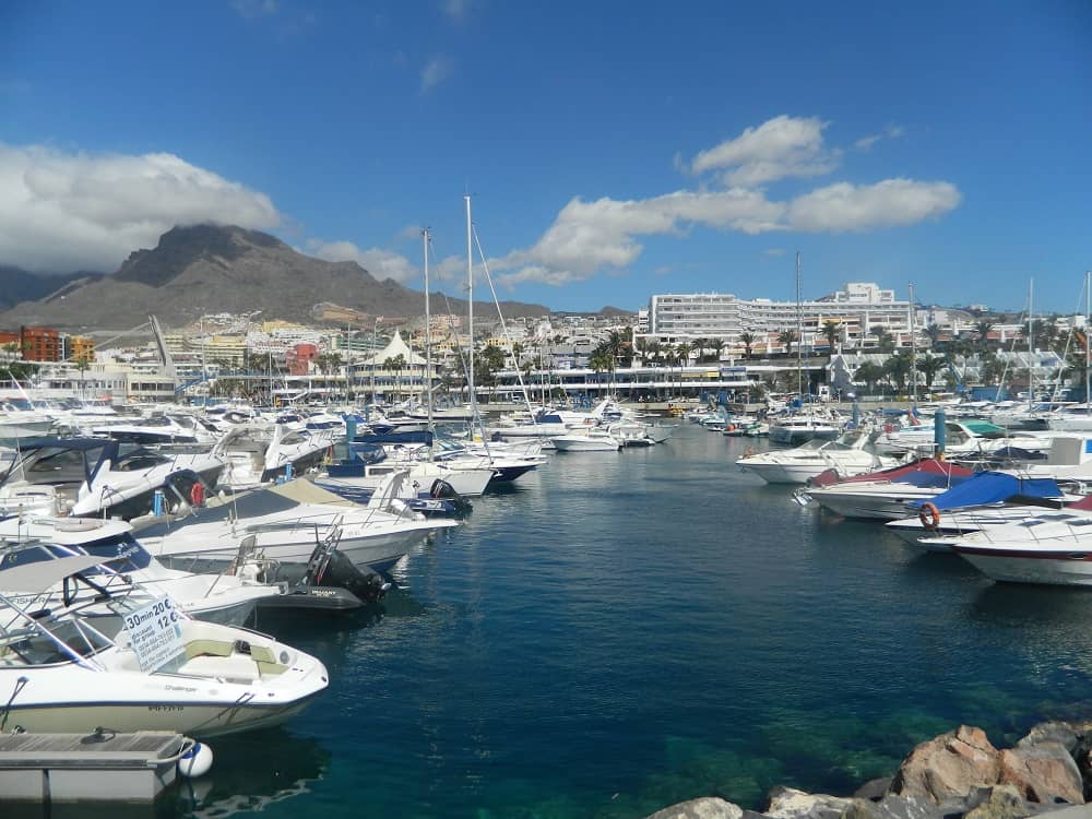 Puerto Colon, the main harbour in Costa Adeje to do a Boat Trip