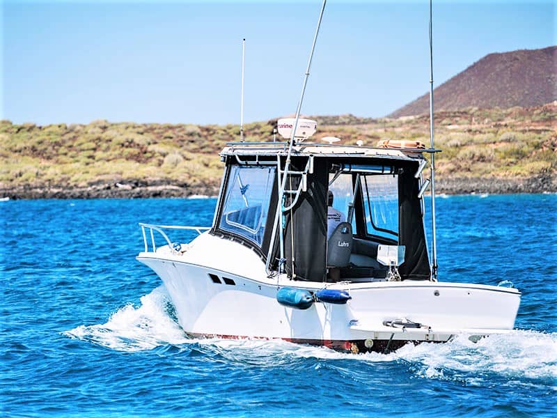 Tenerife Boat and Fishing Charter no license required Las Galletas Harbour