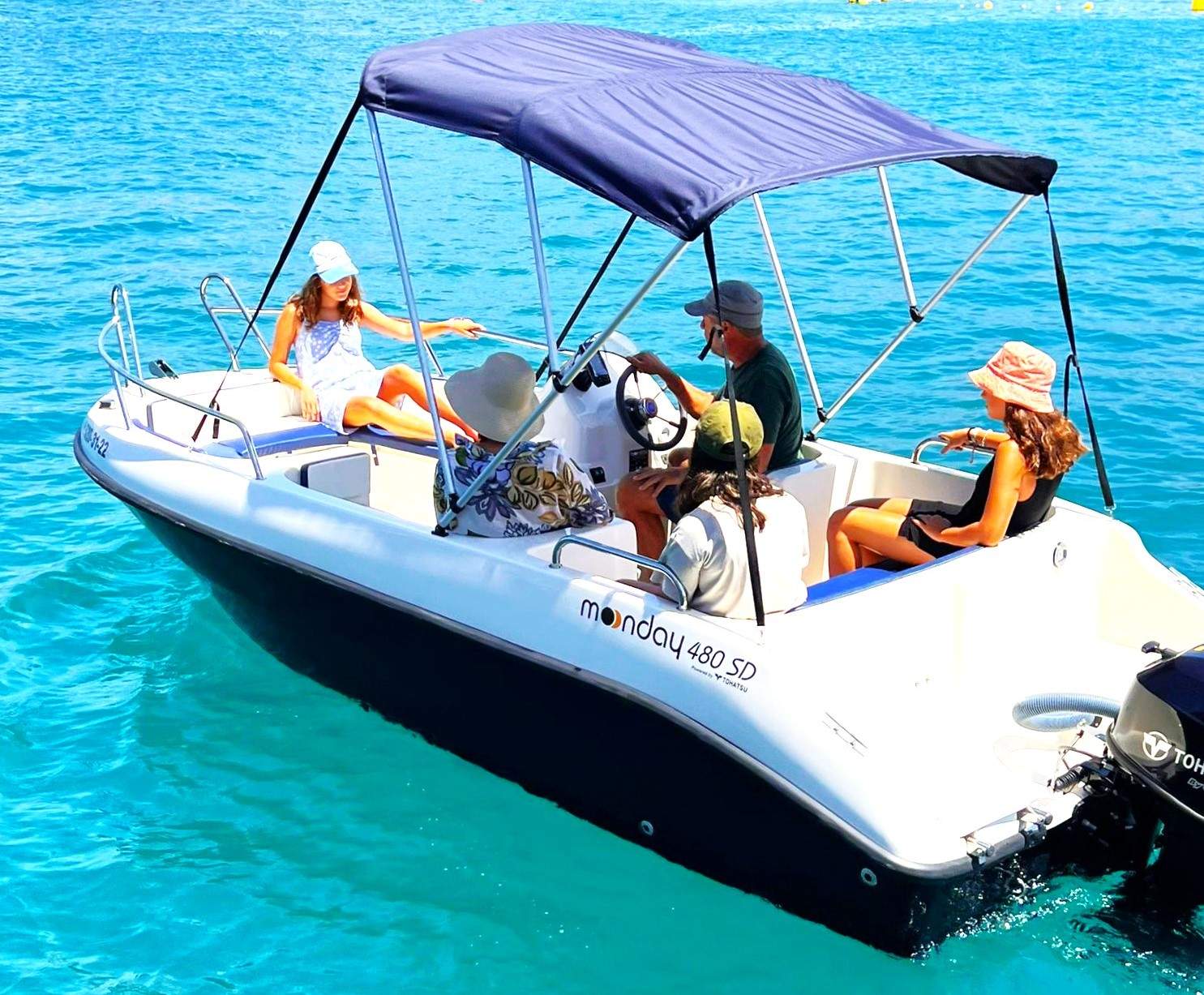 Tenerife boat without captain and licence for 6 people