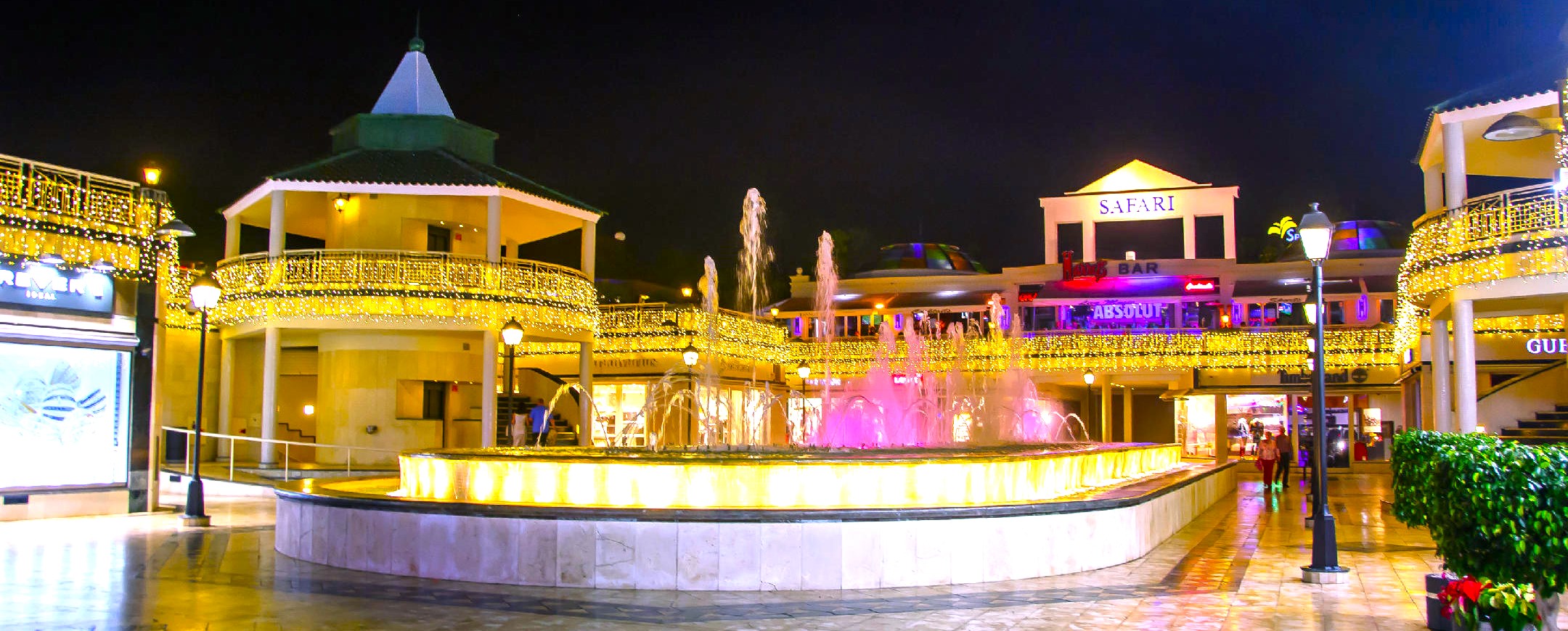 safari center playa de las americas fountain show