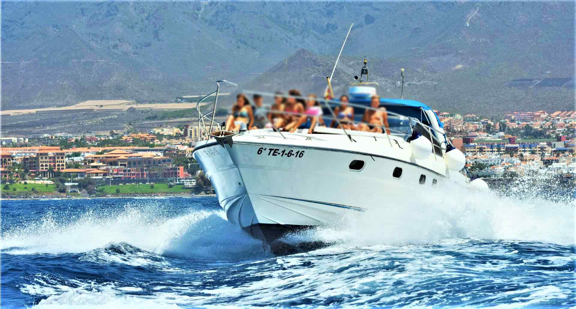 Tenerife motor boat charter Fairline 42 foot